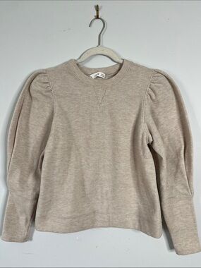 Soft Cozy Puff Sleeve Pullover Mango Crew neck  Winter Sweater women’s S